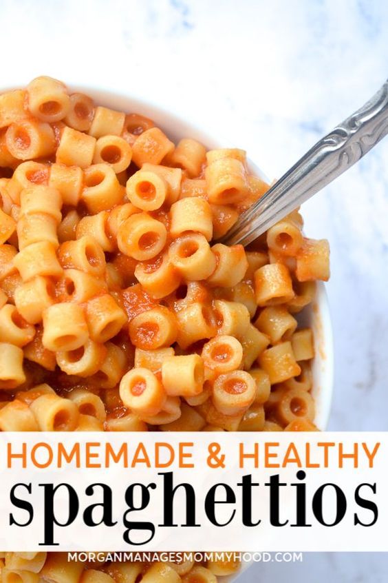 homemade and healthy spaghettios