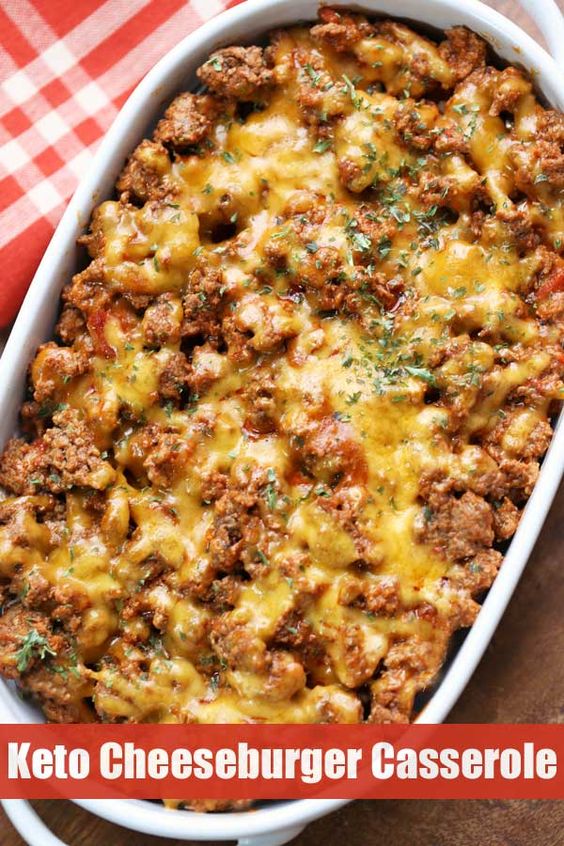 keto cheeseburger casserole