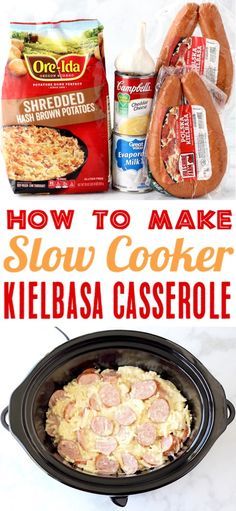 slow cooker kielbasa casserole