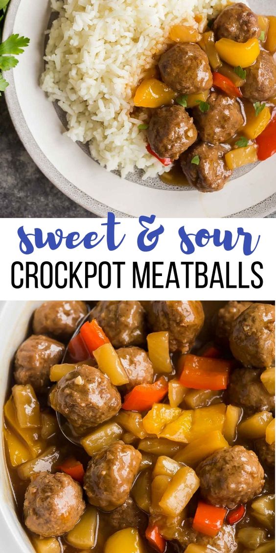 sweet and sour meatballs