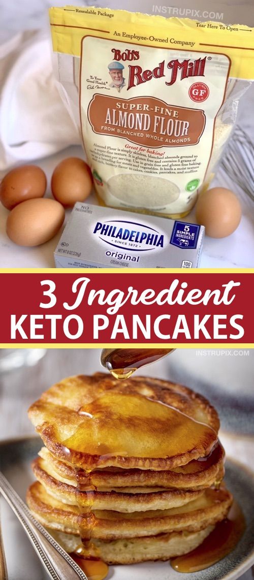 3 ingredient keto pancakes