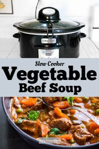 Slow Cooker Vegetable Beef Soup