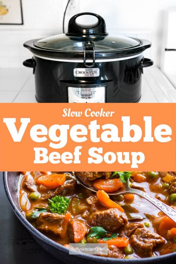 Slow Cooker Vegetable Beef Soup