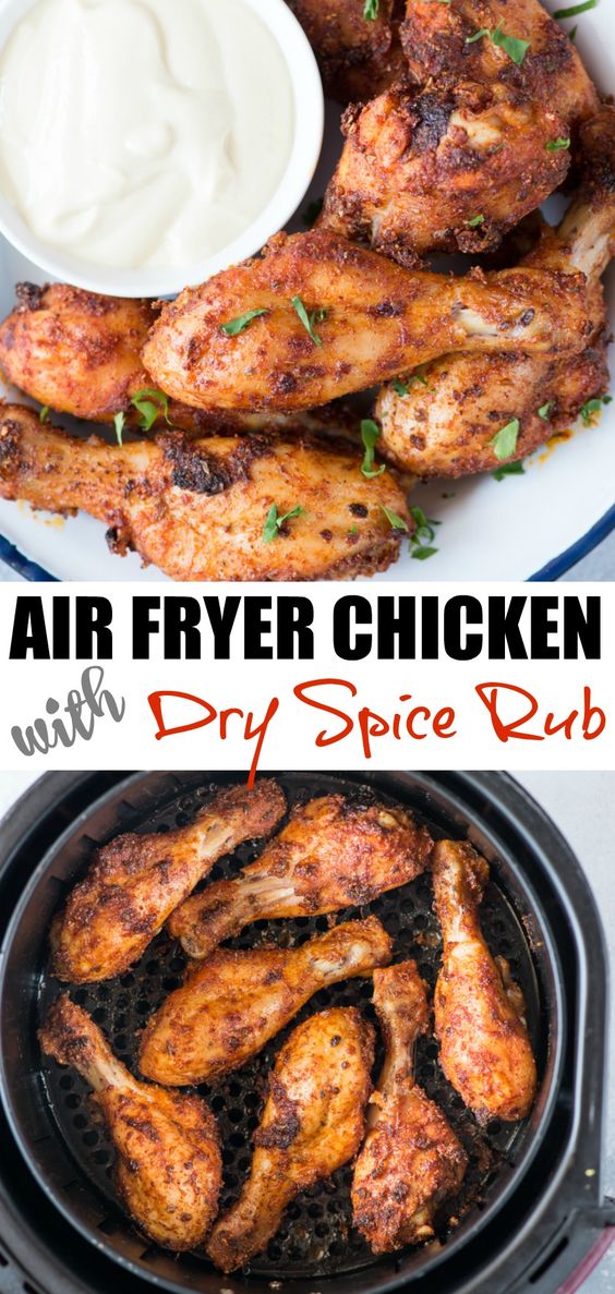 19 Easy Air Fryer Chicken Recipes - Fluffy's Kitchen