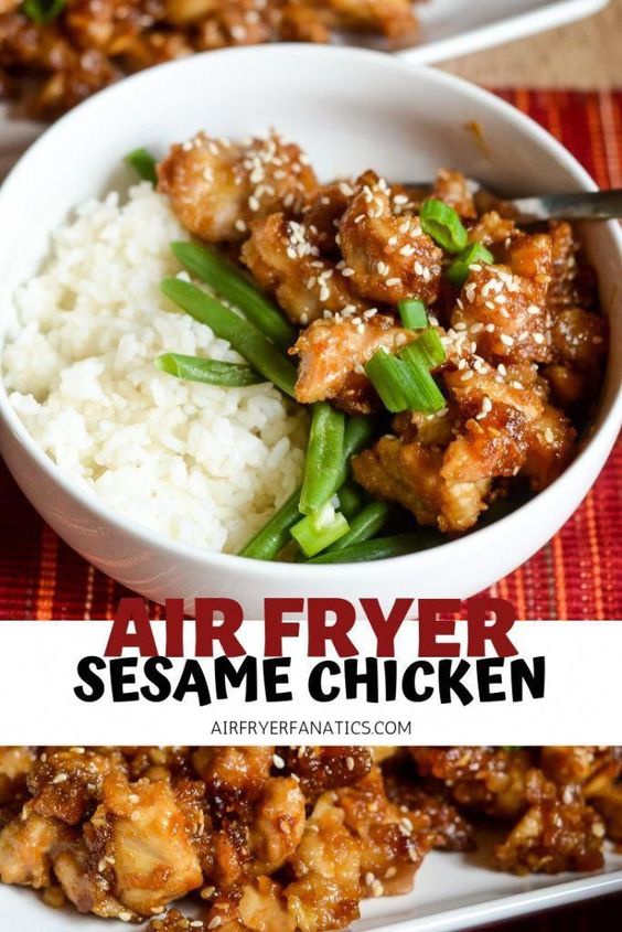 air fryer sesame chicken