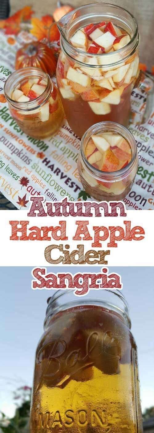 autumn hard apple cider sangria