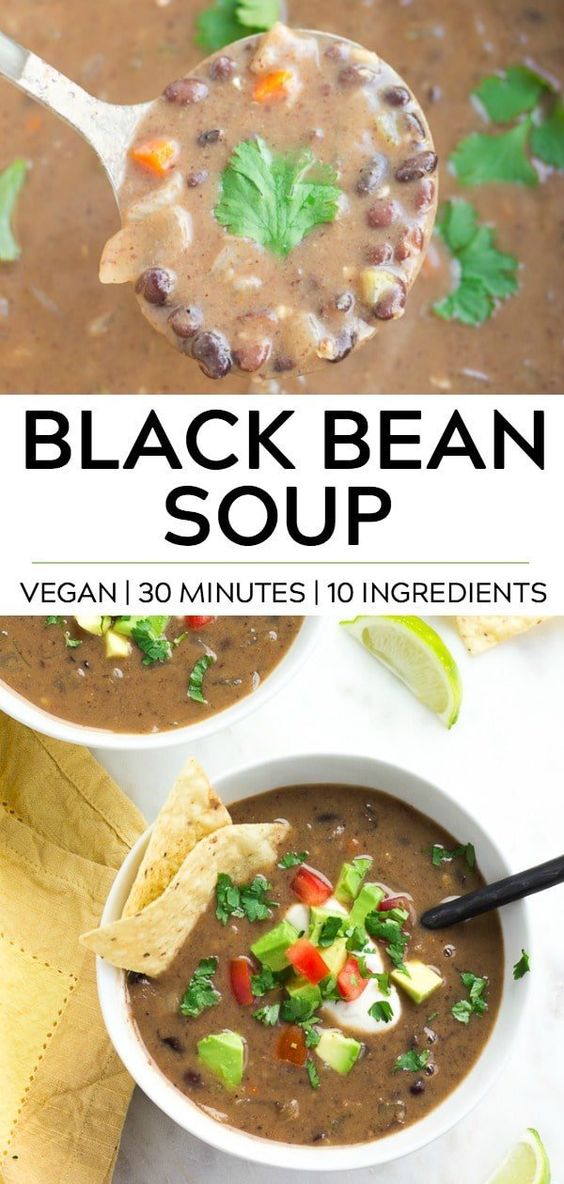 black bean soup