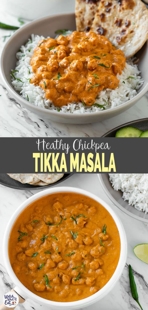 healthy chickpea tikka masala