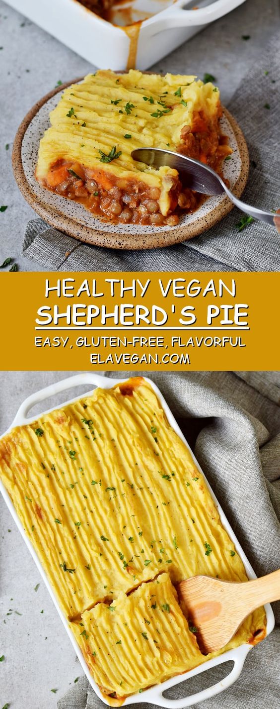 healthy vegan shepherd's pie