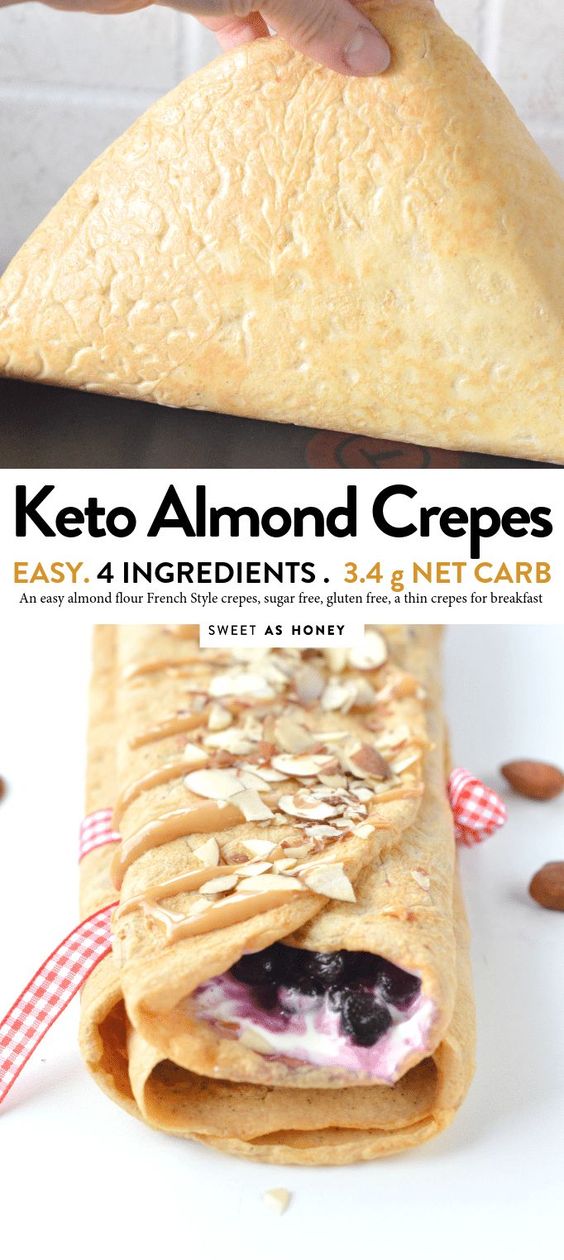 keto almond crepes