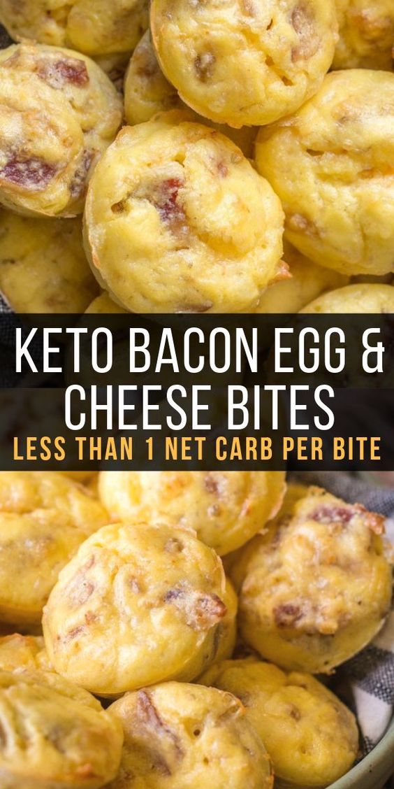 keto bacon egg and cheese bites