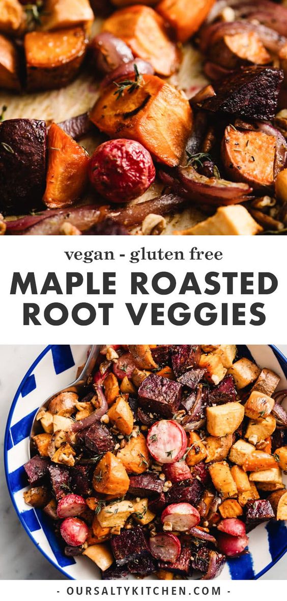 maple roasted root vegetables