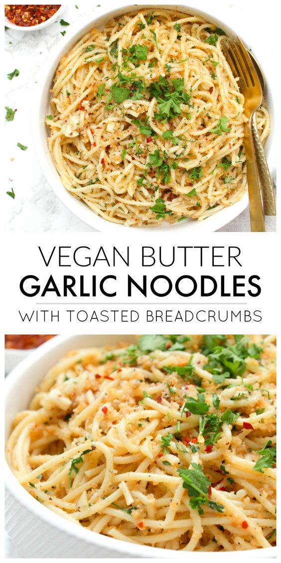 vegan butter garlic noodles