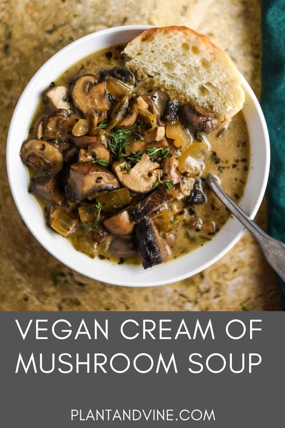 vegan cream of mushroom soup