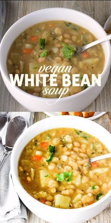 vegan white bean soup