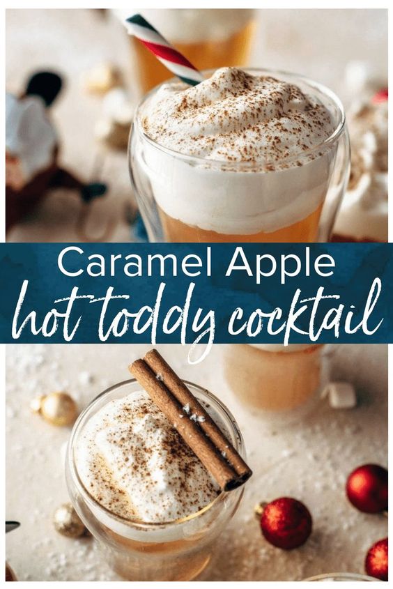 caramel apple hot toddy cocktail