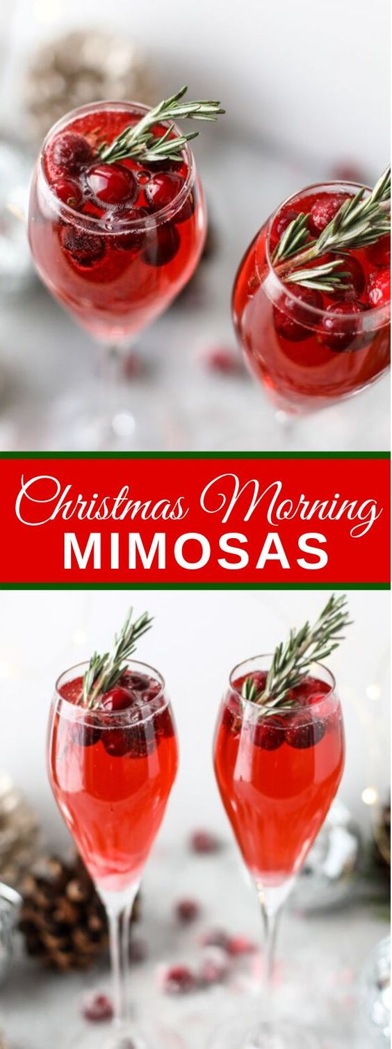 christmas morning mimosas