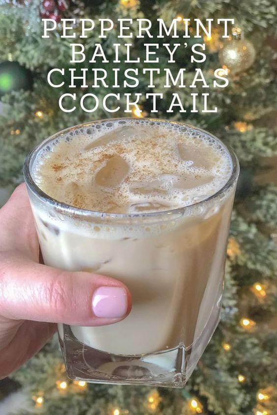 peppermint bailey's christmas cocktail