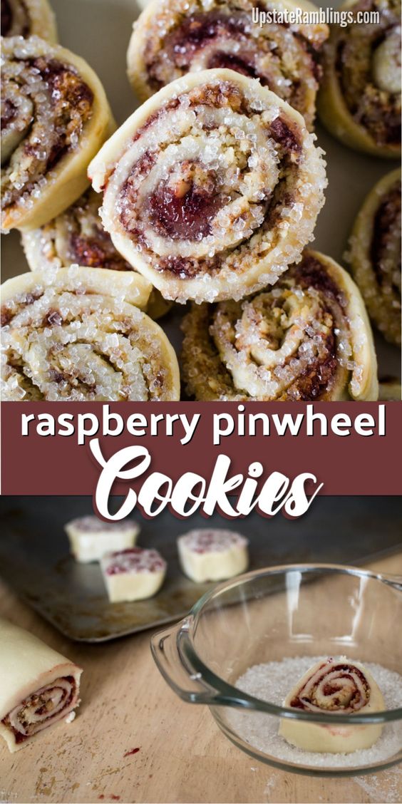 raspberry pinwheel cookies