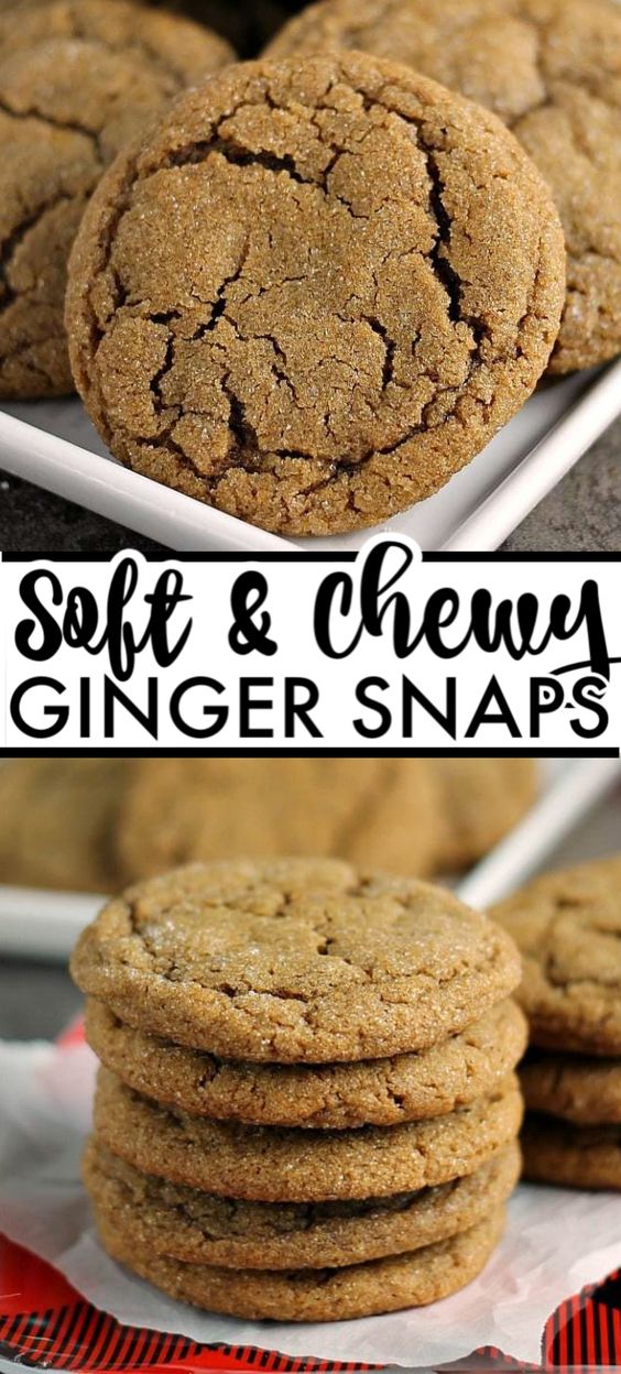soft and chewy ginger snaps
