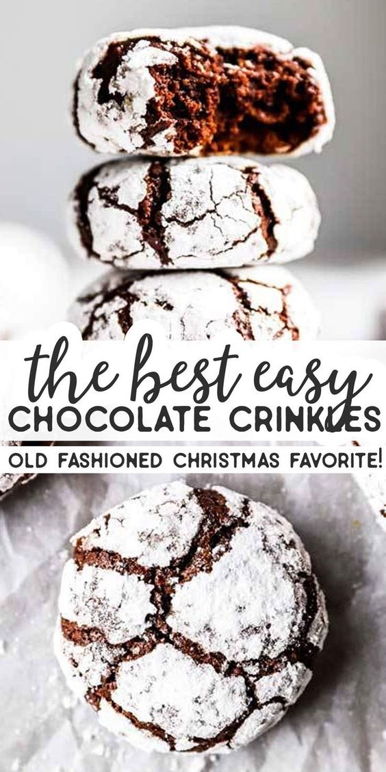 the best easy chocolate crinkles