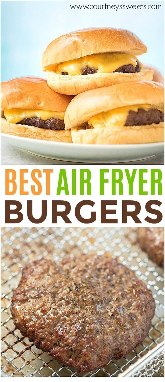 air fryer burgers