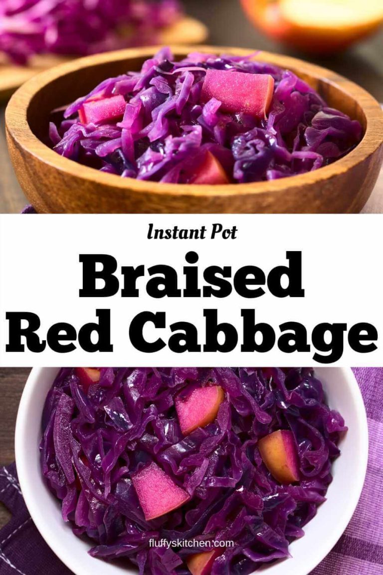Instant Pot Braised Red Cabbage - Fluffy's Kitchen