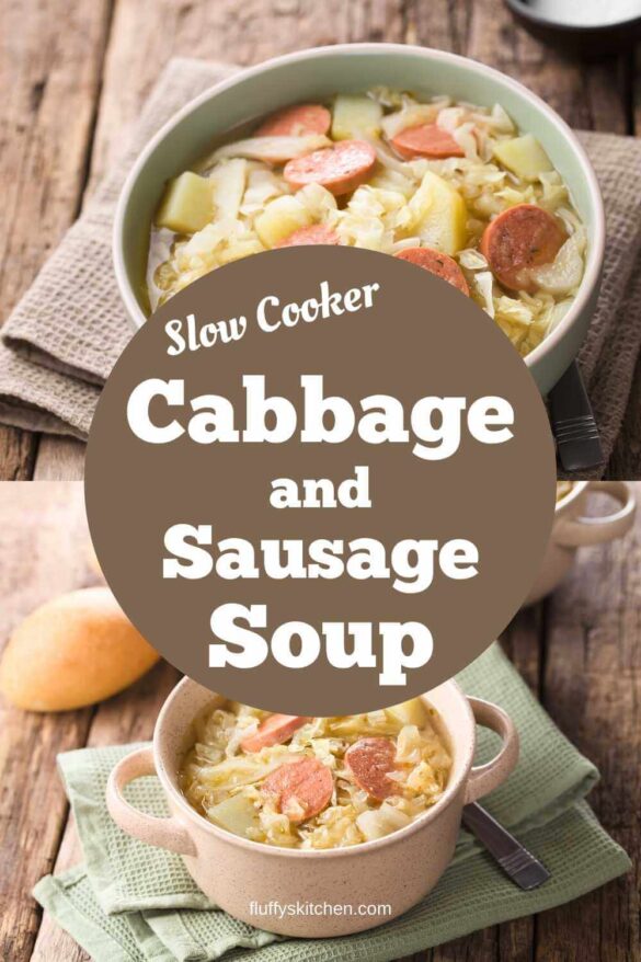 Slow Cooker Cabbage And Sausage Soup
