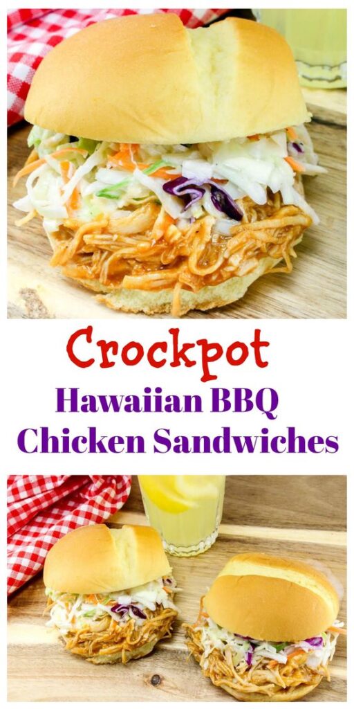 crock pot hawaiian bbq chicken sandwiches