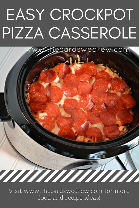 Crockpot Pizza Casserole - Suburban Simplicity