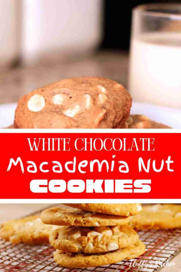 White Chocolate Mecademia Nut Cookies