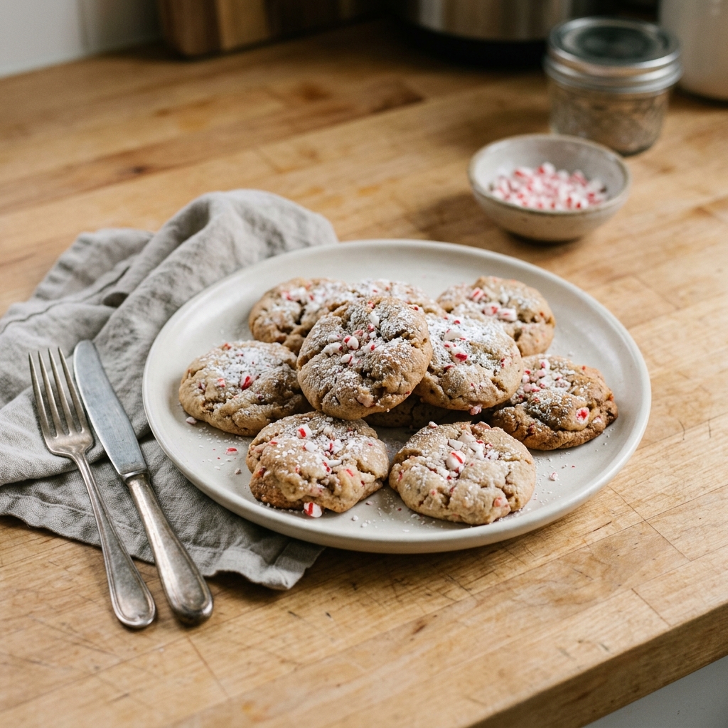 4 Ingredient Peppermint Cookies