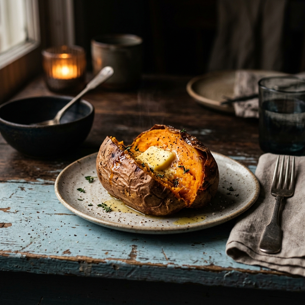 Air Fryer Baked Sweet Potato