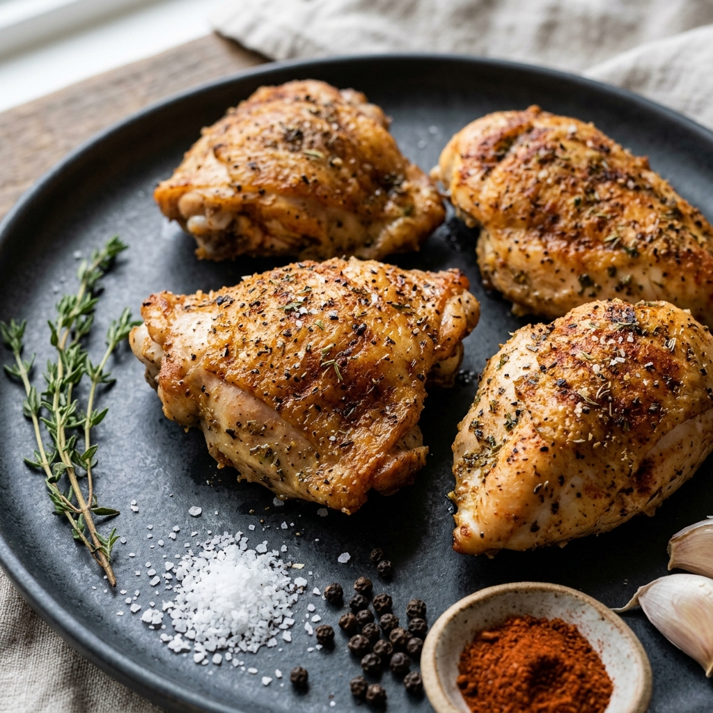 Air Fryer Chicken with No Breading