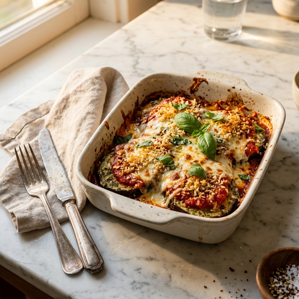 Air Fryer Eggplant Parmesan