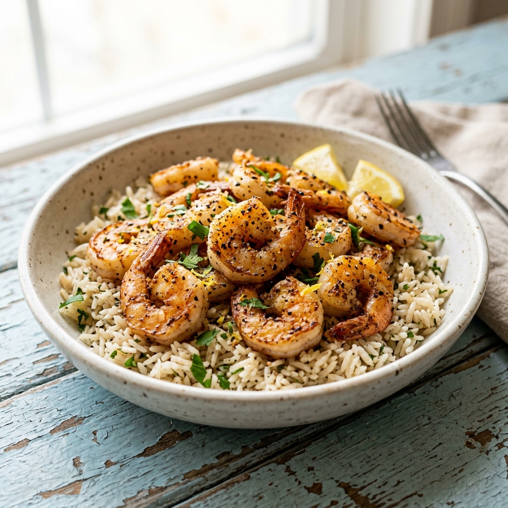 Air Fryer Lemon Pepper Shrimp