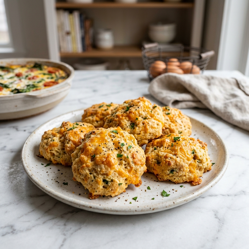 Almond Flour Cheddar Biscuits