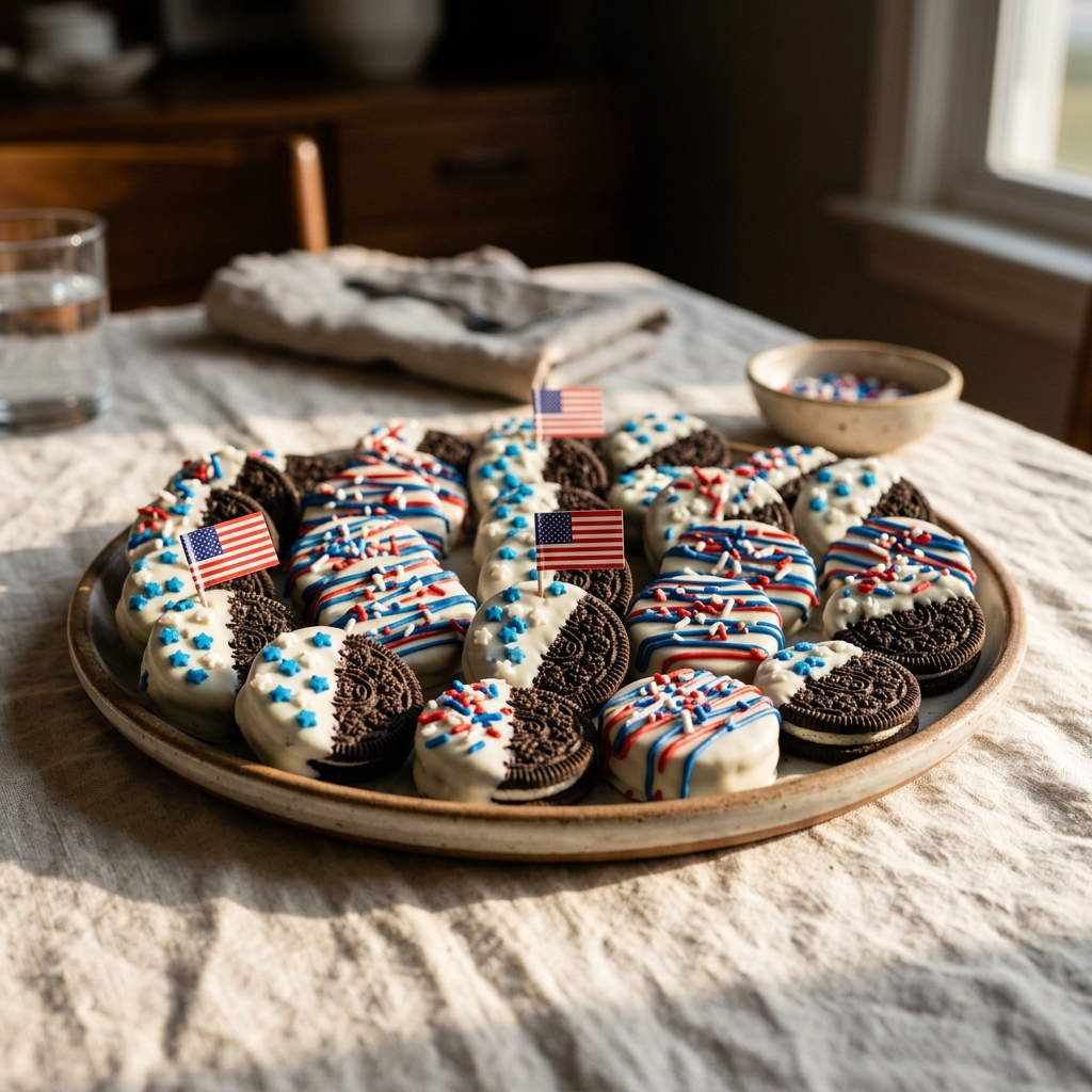 American Flag Oreos