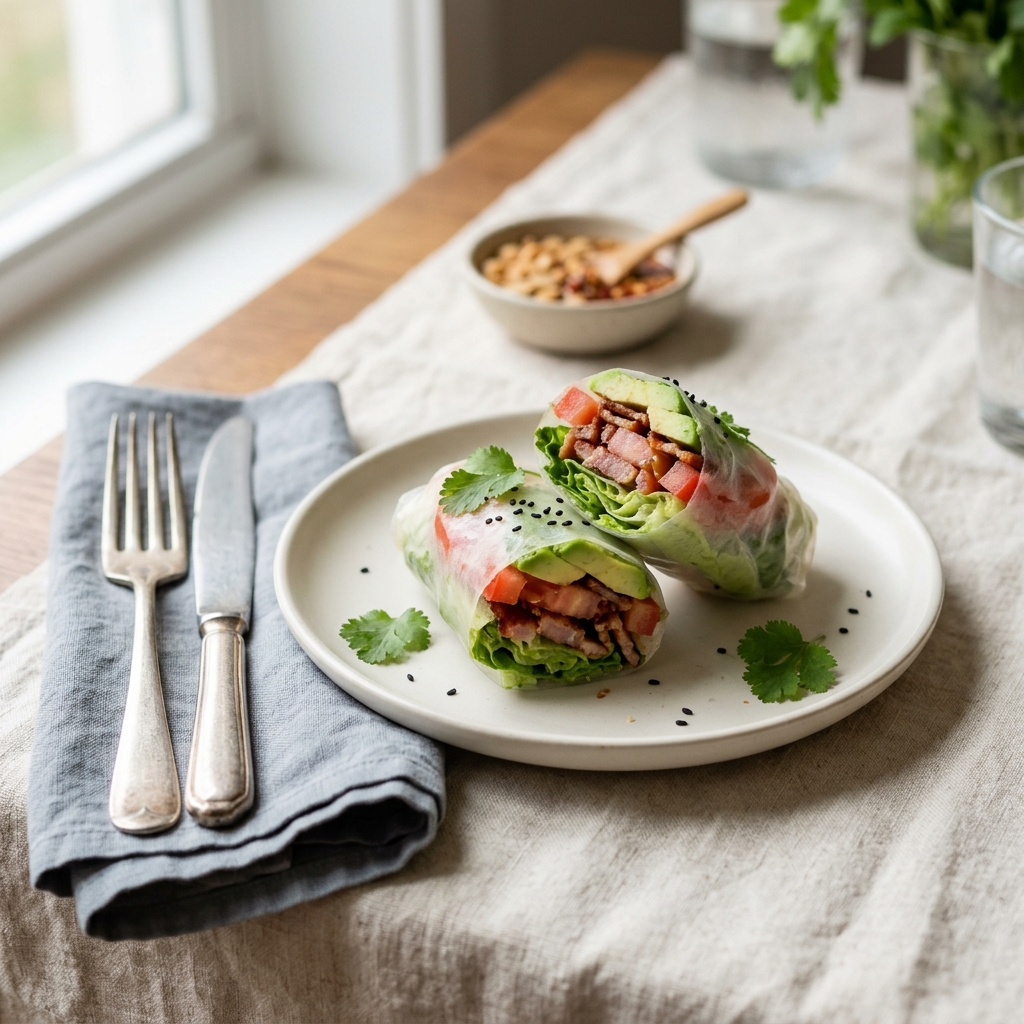 BLT Summer Rolls with Avocado