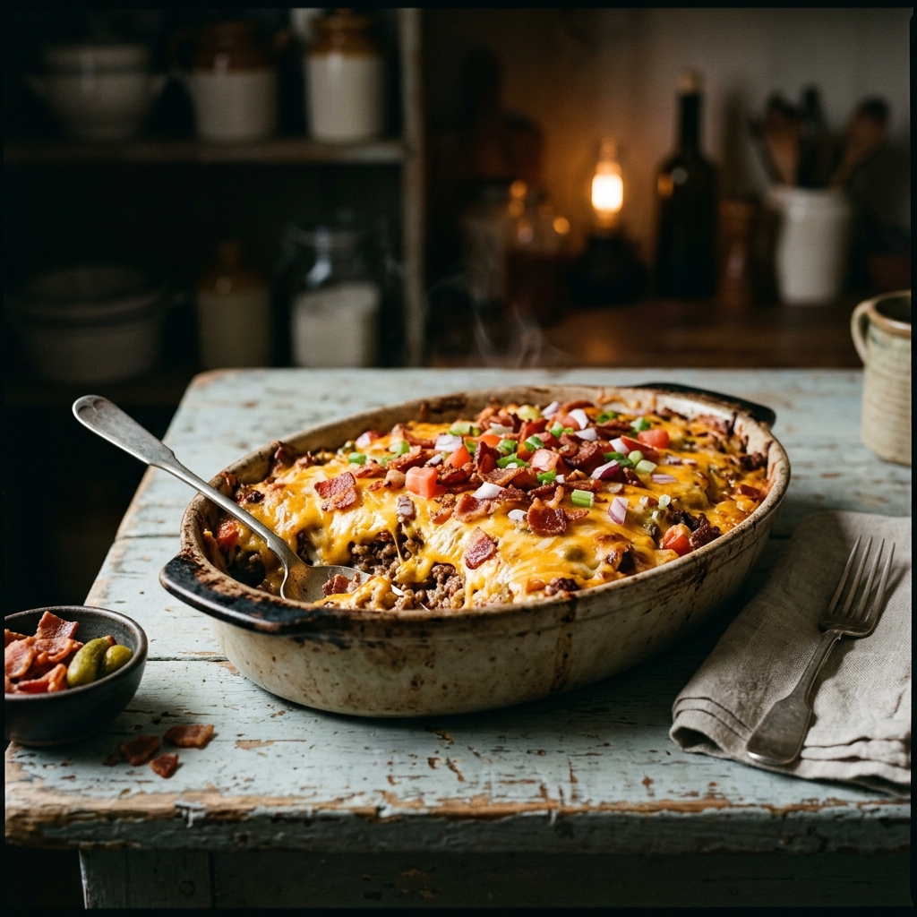 Bacon Cheeseburger Casserole