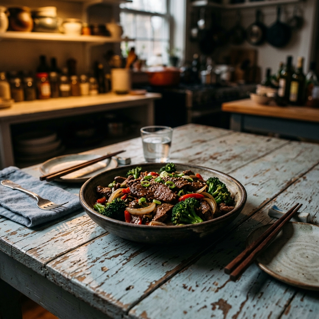 Beef and Broccoli for Two