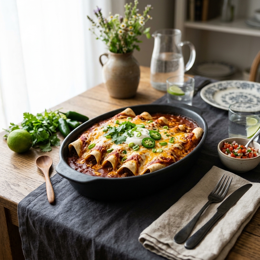 Best Ground Beef Enchiladas