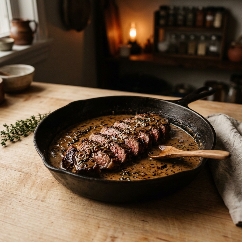 Best Skillet Bourbon Steak