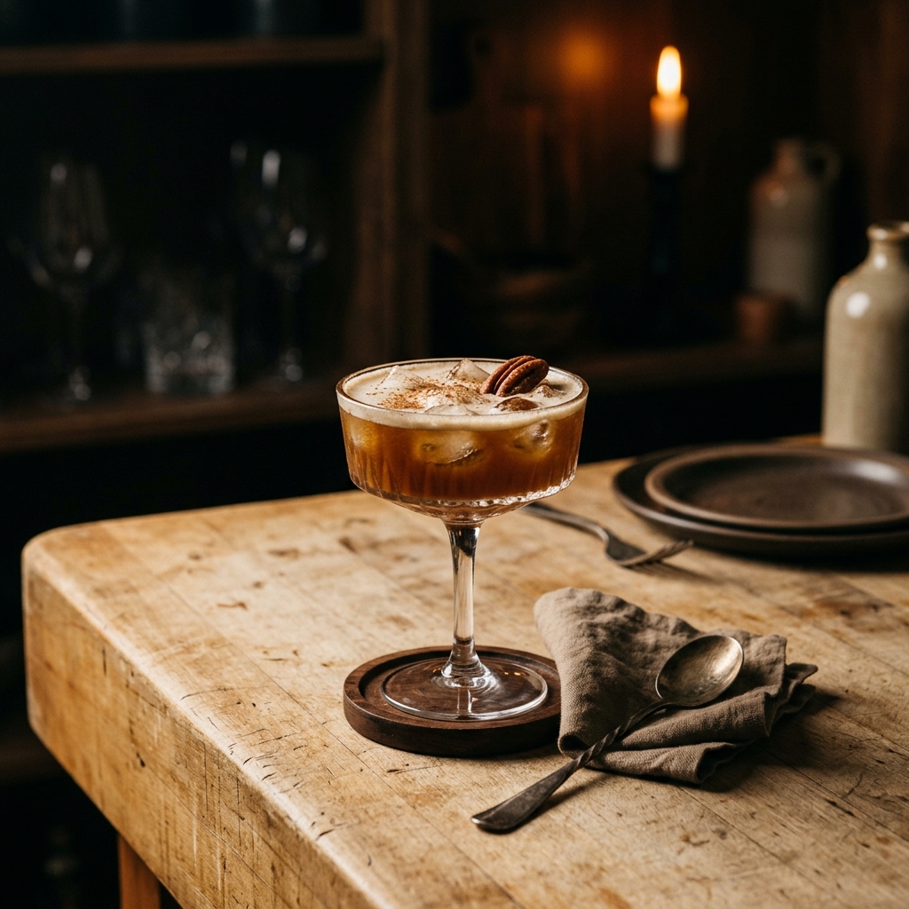 Bourbon Pecan Pie Cocktail
