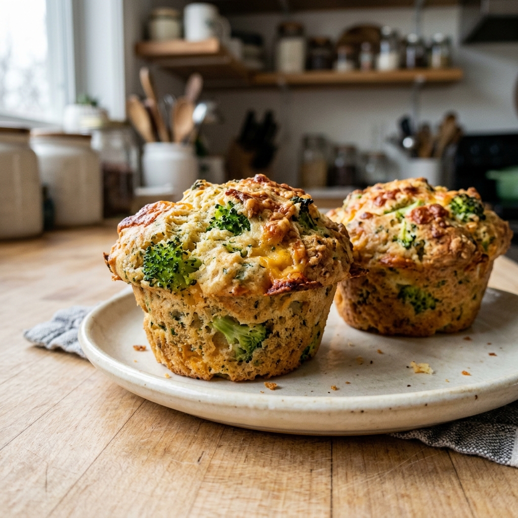 Broccoli Cheddar Muffins