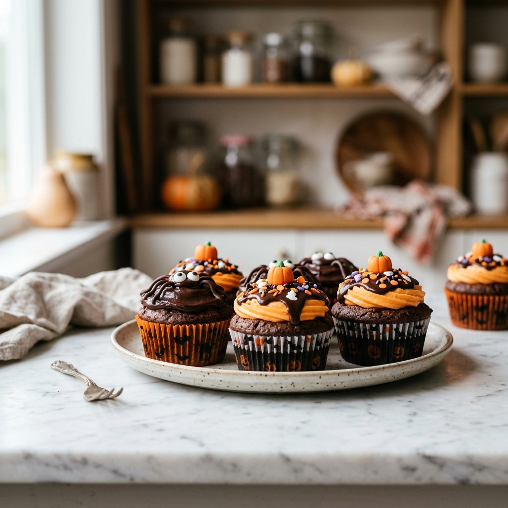 Brownie Cupcakes for Halloween