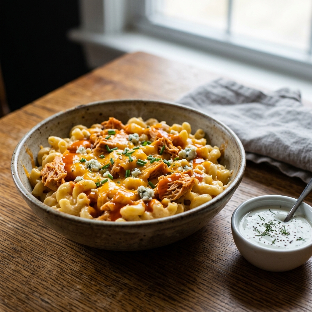 Buffalo Chicken Mac and Cheese