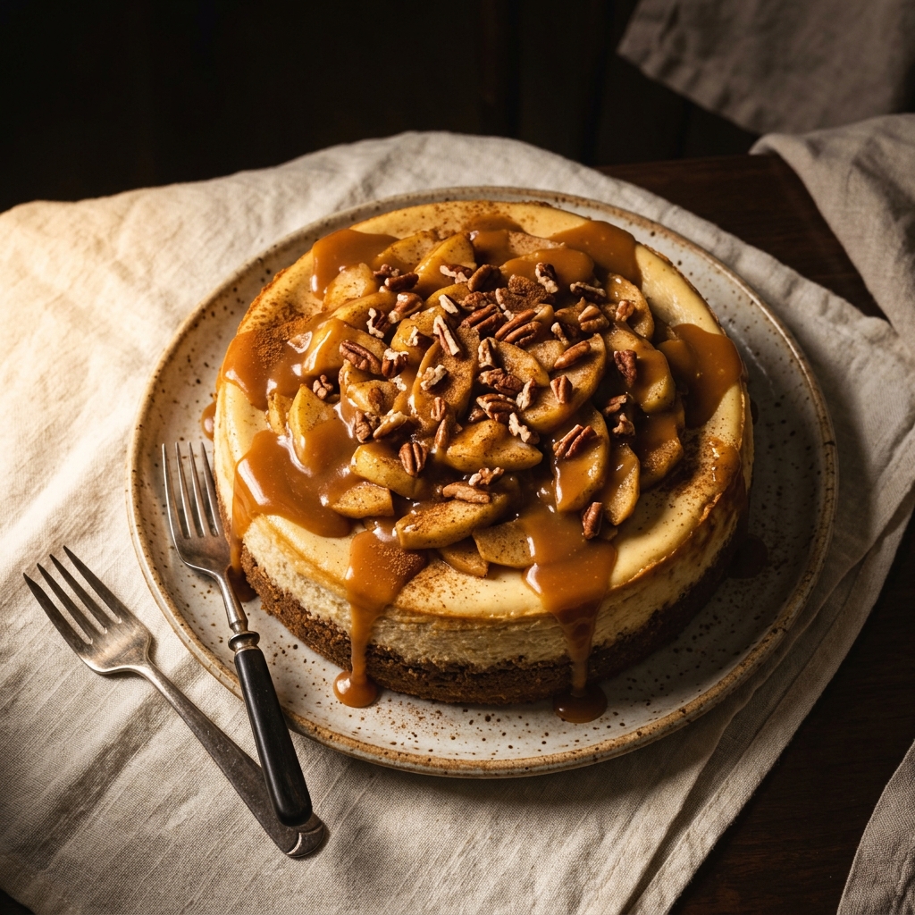 Caramel Apple Cheesecake