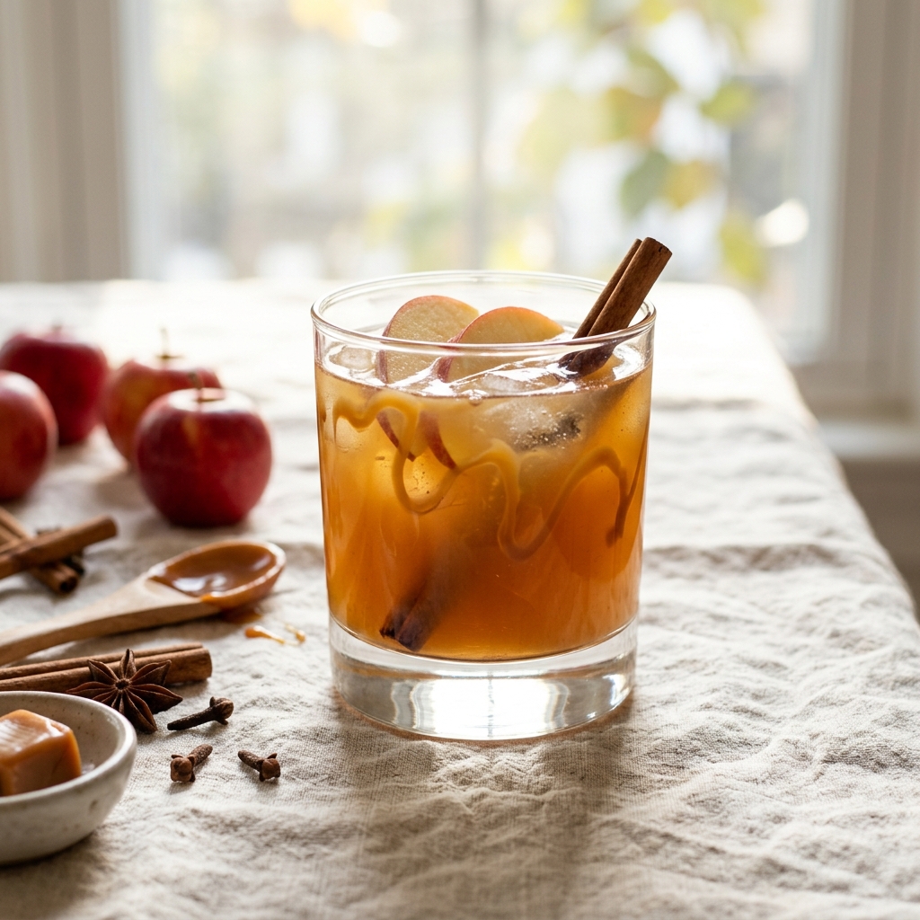 Caramel Apple Cider Cocktail