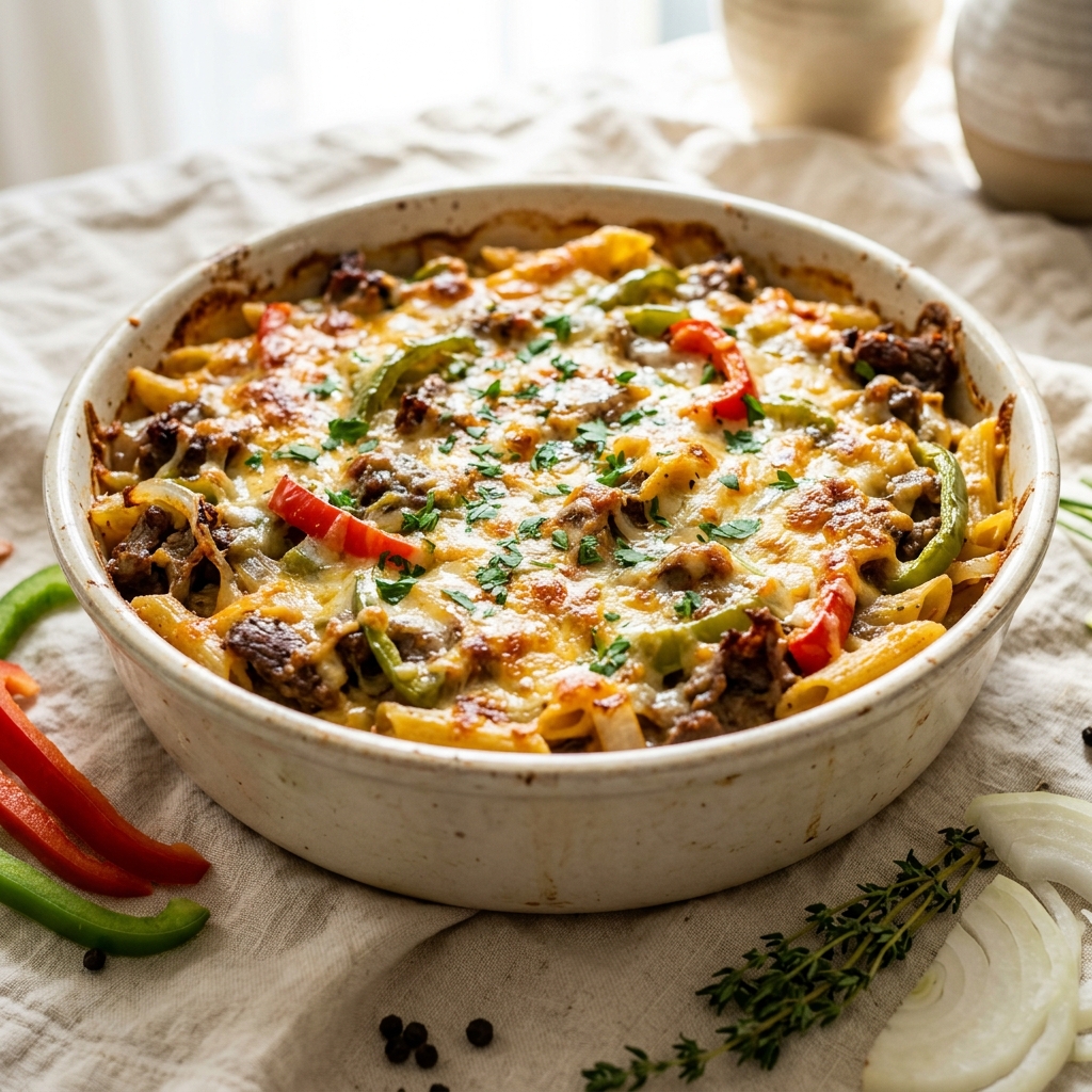 Cheesesteak Casserole